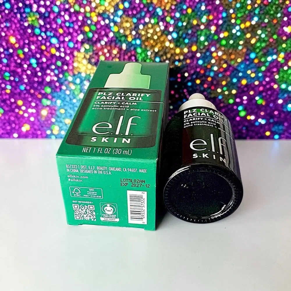 E.L.F. SKIN PLZ Clarify Facial Oil Full Size 1 FL OZ NIB